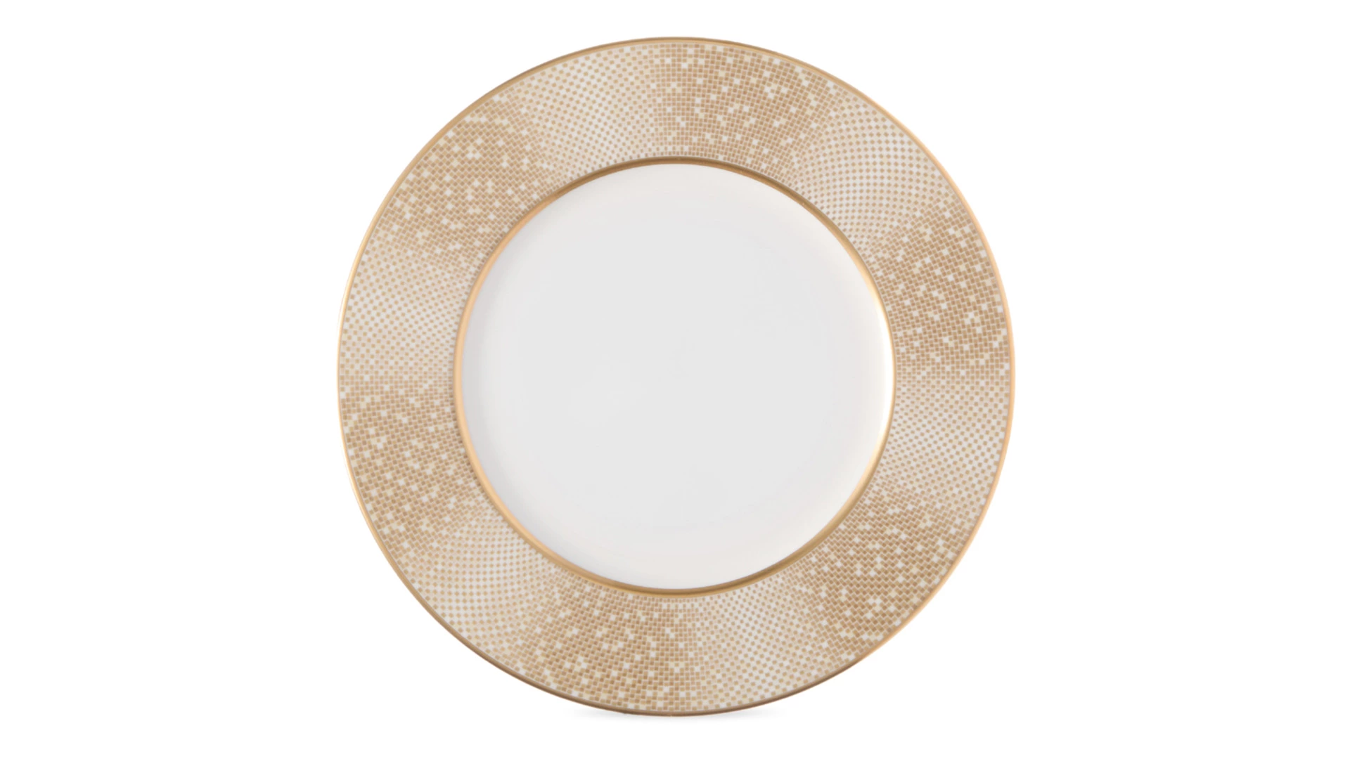 Тарелка пирожковая Narumi Золотая пыль 16 см, фарфор костяной