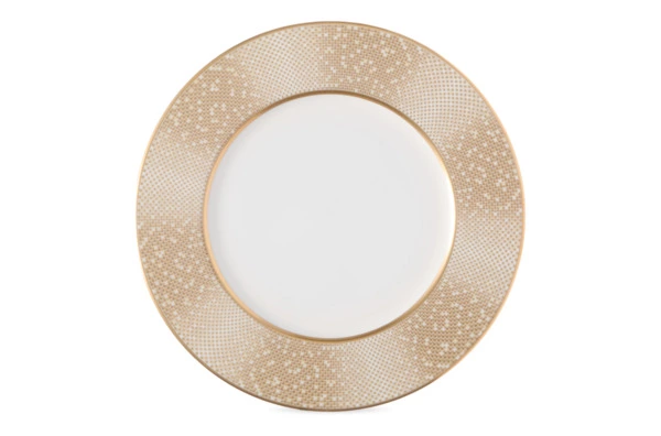 Тарелка пирожковая Narumi Золотая пыль 16 см, фарфор костяной