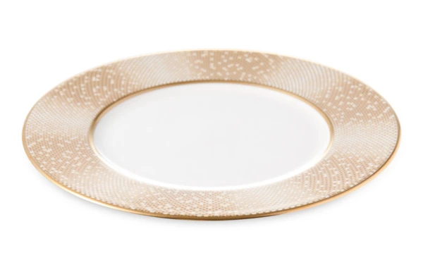 Тарелка пирожковая Narumi Золотая пыль 16 см, фарфор костяной