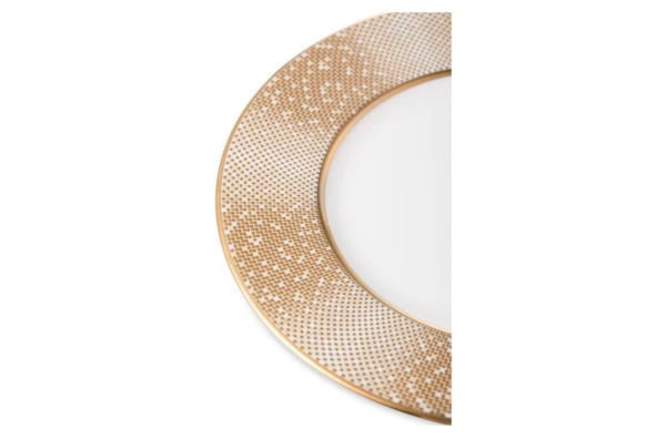 Тарелка пирожковая Narumi Золотая пыль 16 см, фарфор костяной