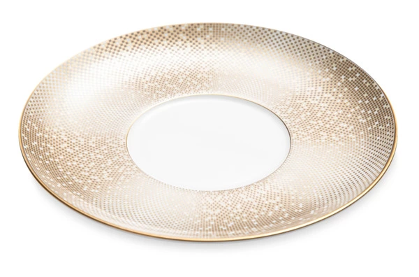 Блюдце для чашки чайной Narumi Золотая пыль 16 см, фарфор костяной