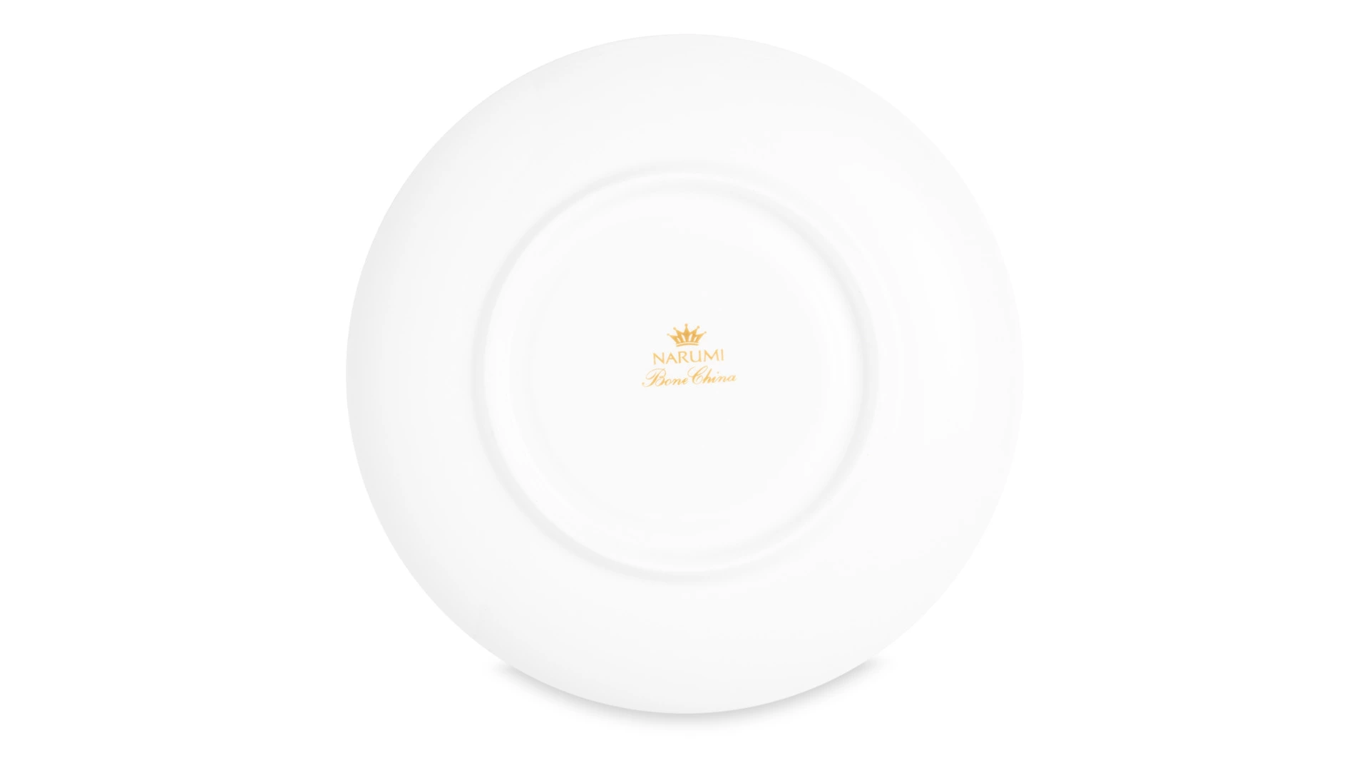 Блюдце для чашки чайной Narumi Золотая пыль 16 см, фарфор костяной