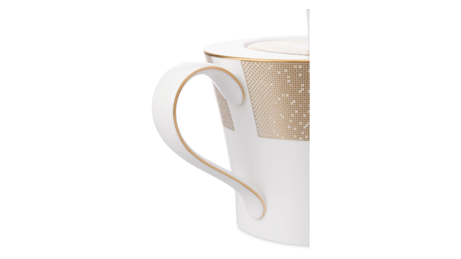 Чайник Narumi Золотая пыль 950 мл, фарфор костяной