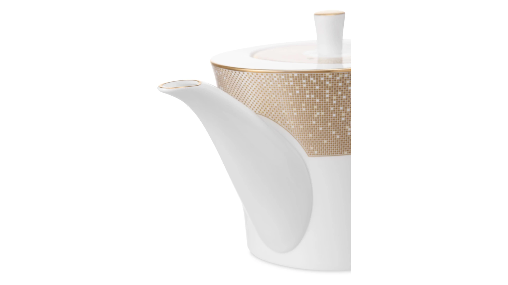 Чайник Narumi Золотая пыль 950 мл, фарфор костяной