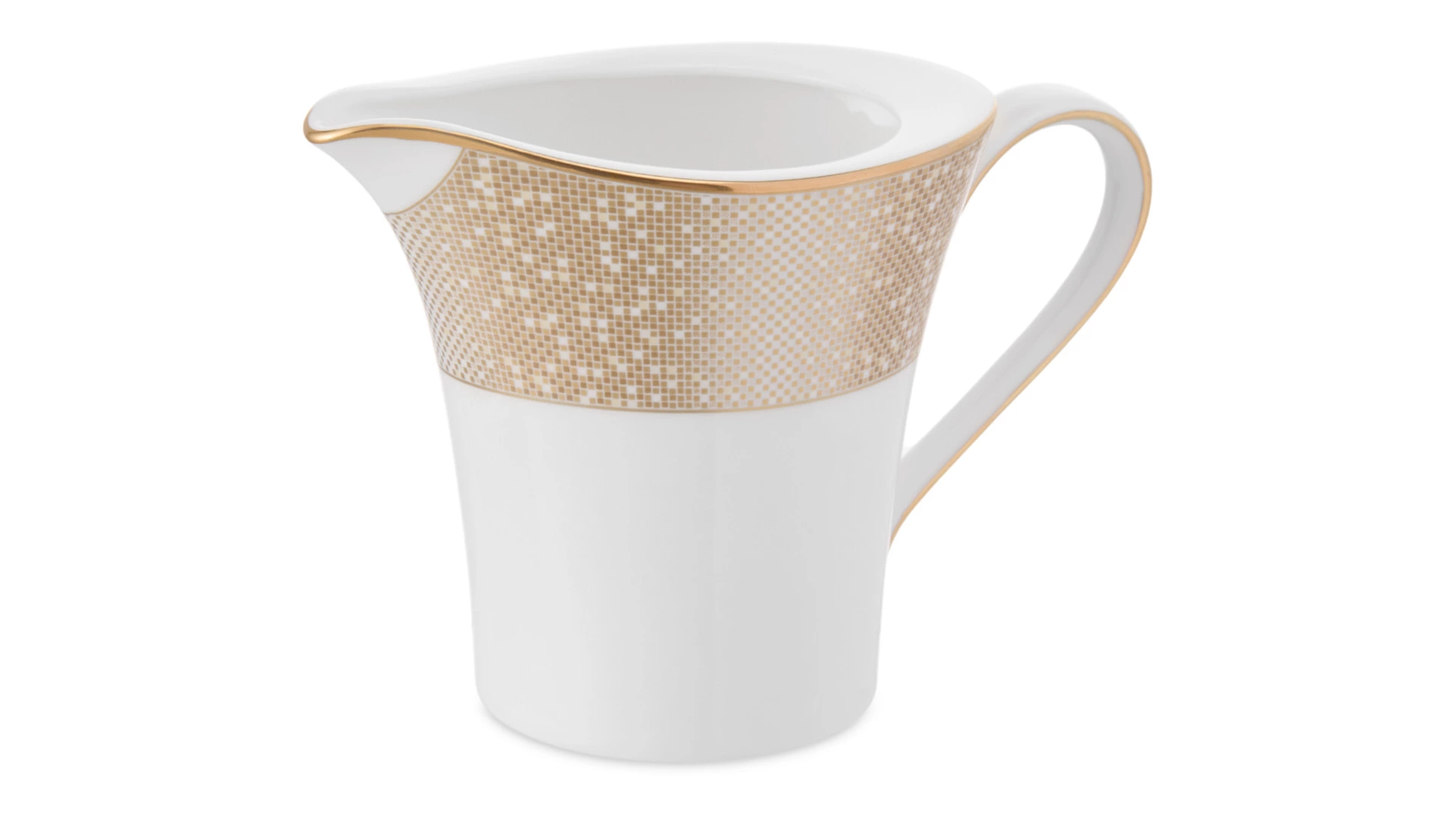 Молочник Narumi Золотая пыль 290 мл, фарфор костяной