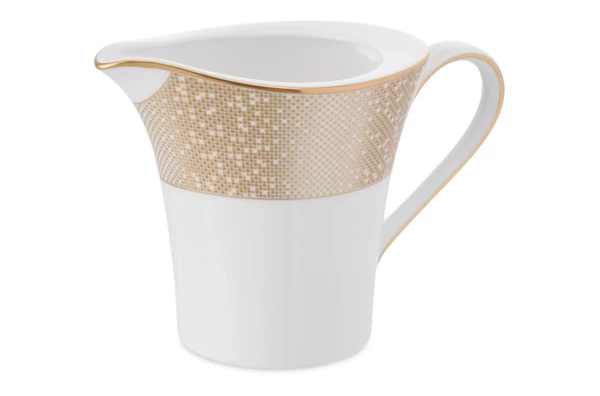 Молочник Narumi Золотая пыль 290 мл, фарфор костяной