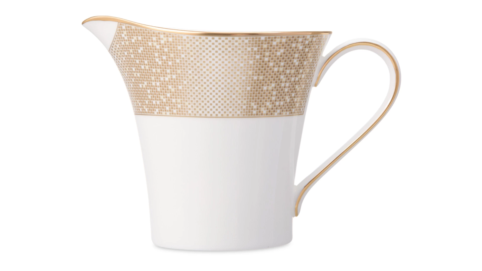 Молочник Narumi Золотая пыль 290 мл, фарфор костяной