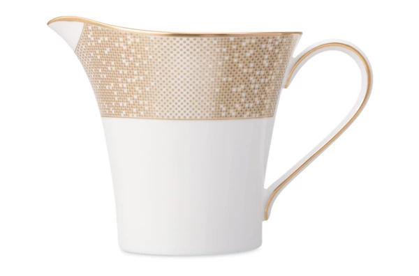 Молочник Narumi Золотая пыль 290 мл, фарфор костяной