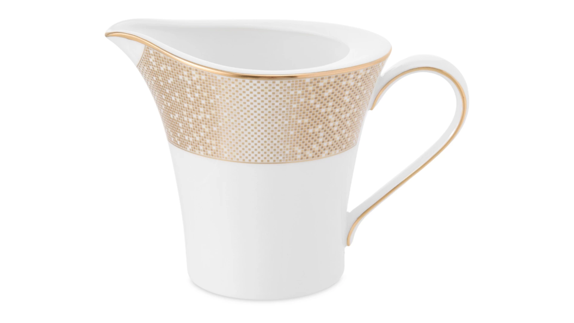 Молочник Narumi Золотая пыль 290 мл, фарфор костяной