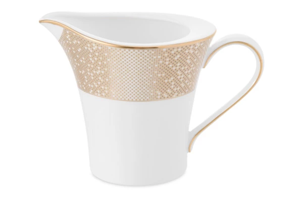 Молочник Narumi Золотая пыль 290 мл, фарфор костяной