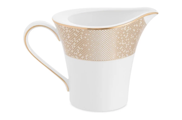 Молочник Narumi Золотая пыль 290 мл, фарфор костяной