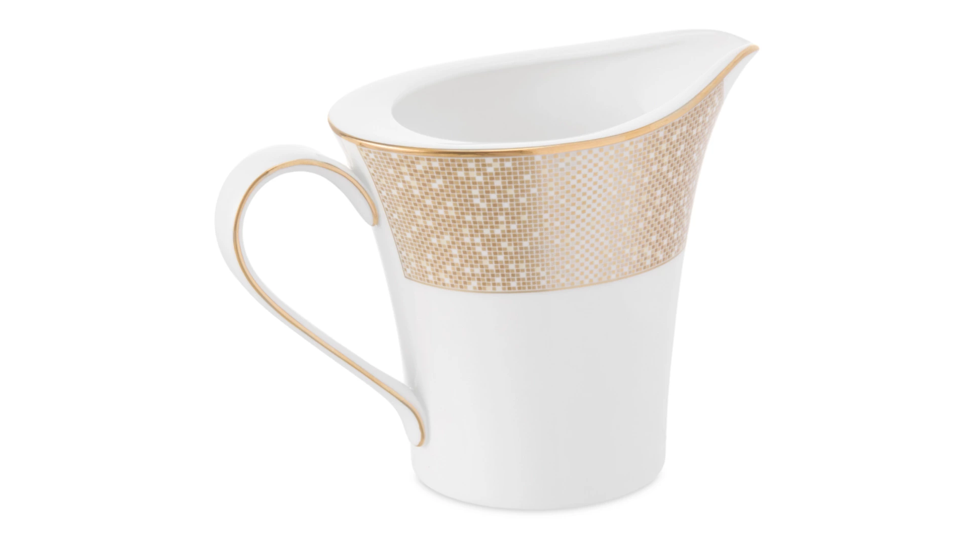 Молочник Narumi Золотая пыль 290 мл, фарфор костяной