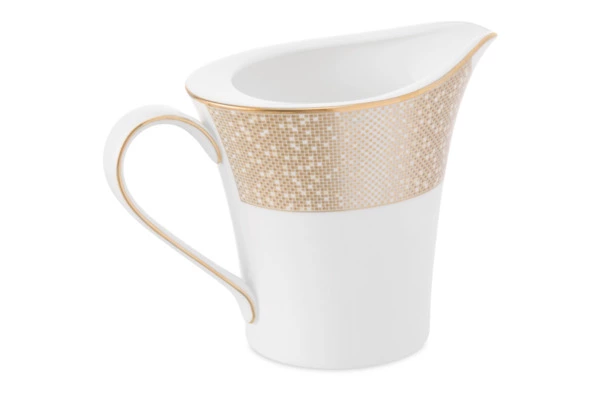 Молочник Narumi Золотая пыль 290 мл, фарфор костяной