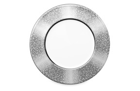 Тарелка закусочная Narumi Платиновая пыль 21 см, фарфор костяной