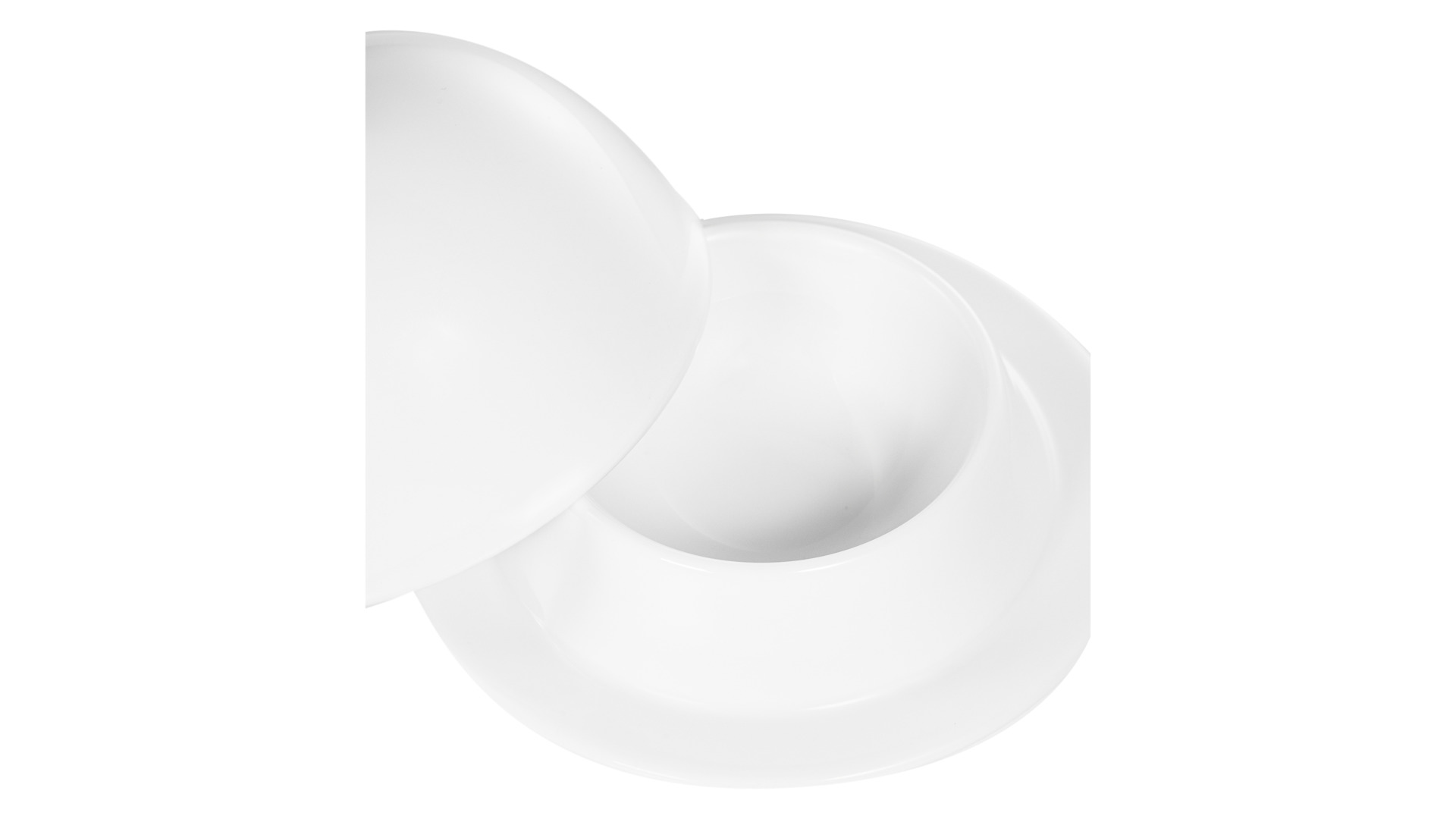 Масленка с крышкой Narumi Белый декор 9,5 см, фарфор костяной