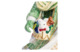Фигурка новогодняя Lamart Fitz& Floyd Дед Мороз 34 см, керамика, ручная роспись, светло-зеленая