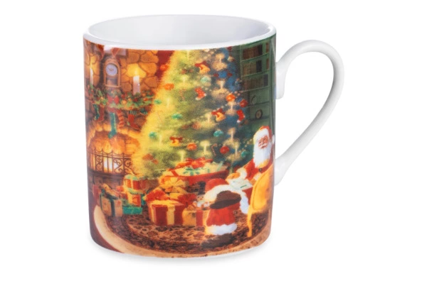 Набор чашек кофейных с блюдцами Lamart Noel Сюрприз Подарки Санты, фарфор,  6 шт, п/к