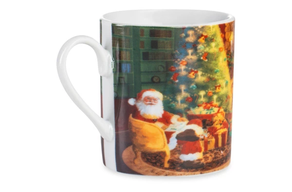 Набор чашек кофейных с блюдцами Lamart Noel Сюрприз Подарки Санты, фарфор,  6 шт, п/к