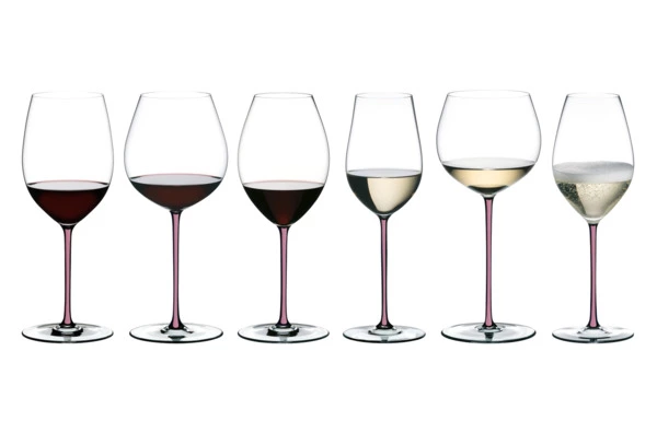 Бокал для белого вина Riedel Fatto a Mano Riesling/Zinfandel 409 мл, лиловая ножка, ручная работа