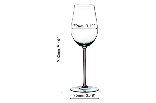 Бокал для белого вина Riedel Fatto a Mano Riesling/Zinfandel 409 мл, лиловая ножка, ручная работа