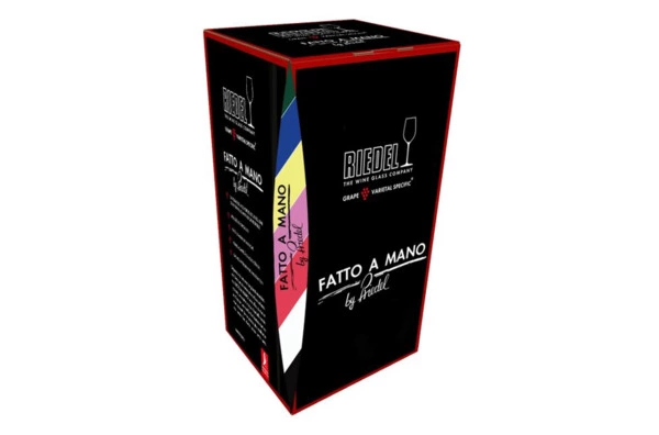 Бокал для шампанского Riedel Fatto a Mano Champagne 459мл, лиловая ножка, ручная работа, хрусталь