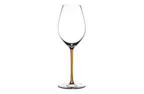Бокал для шампанского Riedel Fatto a Mano Champagne 459мл, оранжевая ножка, ручная работа, хрусталь