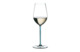 Бокал для белого вина Riedel Fatto a Mano Riesling/Zinfandel 409 мл, бирюзовая ножка, ручная работа