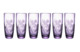 Набор стаканов для воды ГХЗ Шар Ирисы 290 мл, 6 шт, хрусталь, лавандовый