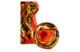 Сувенир Хохломская Роспись Дракон 11х6,5х10,5 см, фарфор, красный
