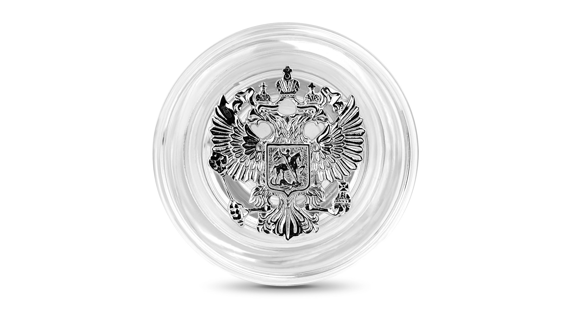 Штоф с гербом Русские самоцветы 13,85 г, серебро 925