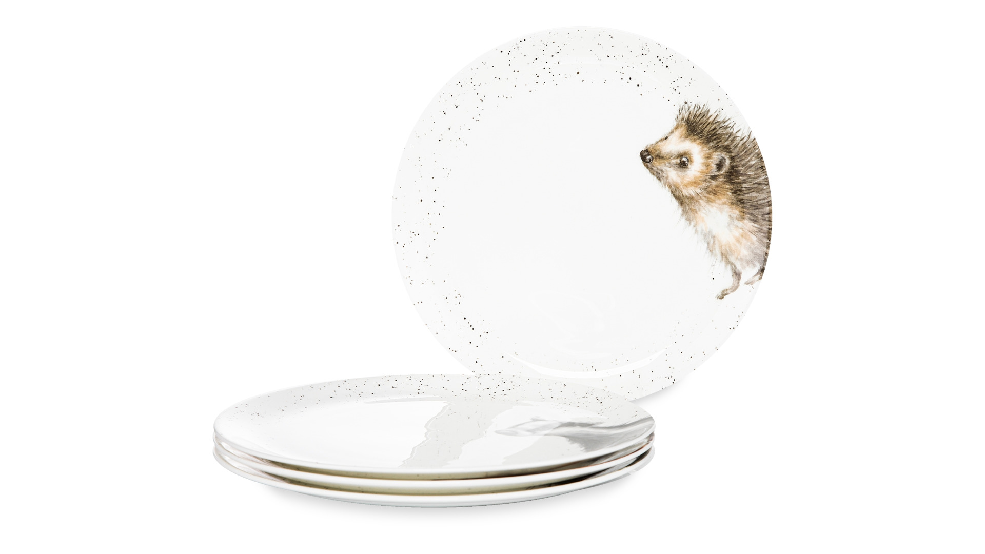 Набор тарелок обеденных Royal Worcester Забавная фауна Барсук, еж, лиса, сова 26,5 см, 4 шт
