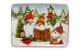 Блюдо прямоугольное Certified Int. Рождественские гномы 40,5х30,5 см, керамика