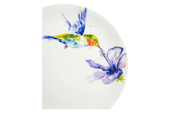 Тарелка закусочная Roy Kirkham Колибри 20 см, фарфор костяной