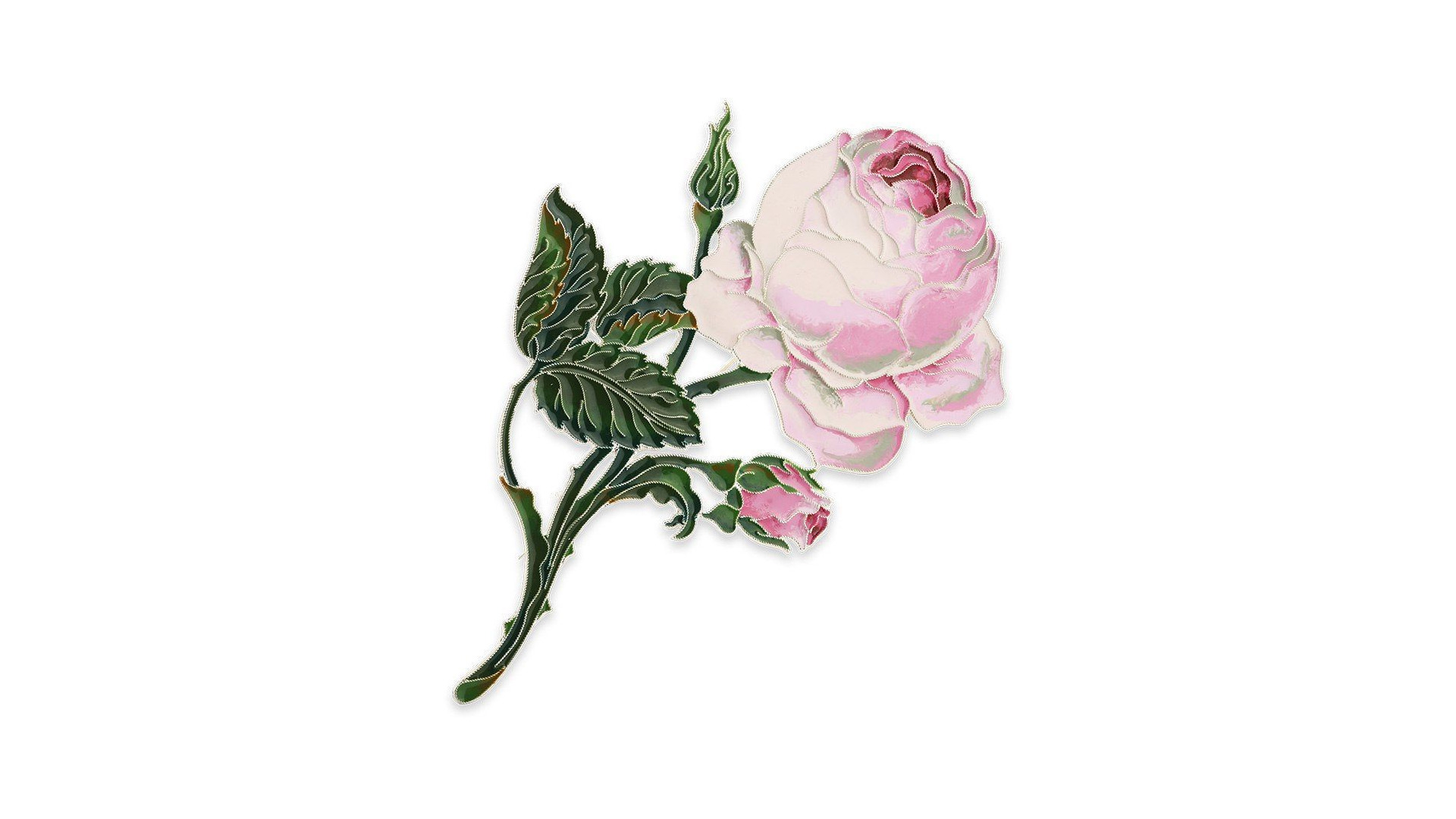 Брошь Русские самоцветы Розы Зимнего Дворца 67,88 г, серебро 925