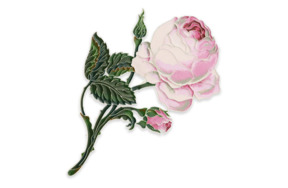 Брошь Русские самоцветы Розы Зимнего Дворца 70,33 г, серебро 925