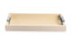 Поднос прямоугольный с ручками GioBagnara Виктор 27,5х38 см, слоновая кость
