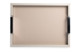 Поднос прямоугольный с ручками GioBagnara Виктор 27,5х38 см, светло-серый