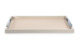 Поднос прямоугольный с ручками GioBagnara Виктор 53х63 см, светло-серый