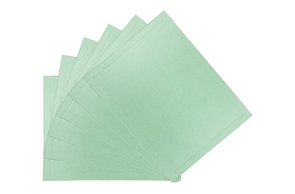 Набор салфеток подстановочных прямоугольных GioBagnara Морис 42х32 см, 2 строчки, 6 шт, фисташковый