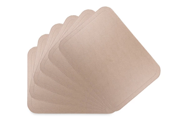 Набор салфеток подстановочных с закругленными углами GioBagnara Ванни 46х34 см, серо-коричневый