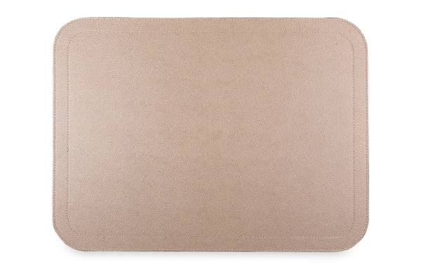 Набор салфеток подстановочных с закругленными углами GioBagnara Ванни 46х34 см, серо-коричневый