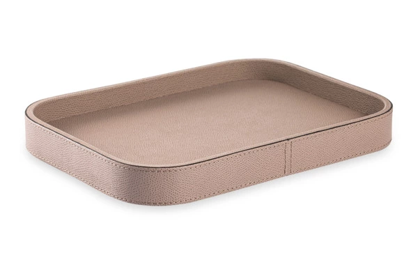 Поднос прямоугольный GioBagnara Поло 27,5х20,5 см, серо-коричневый