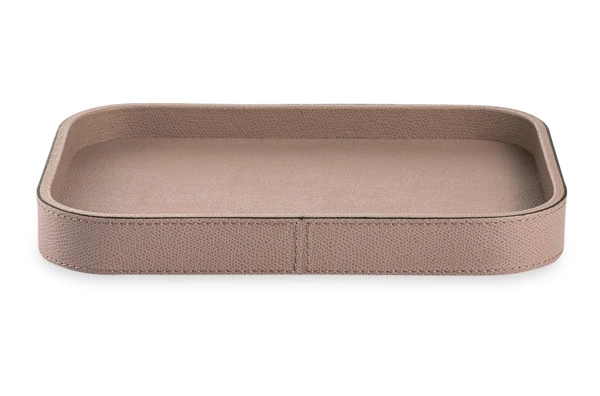 Поднос прямоугольный GioBagnara Поло 27,5х20,5 см, серо-коричневый