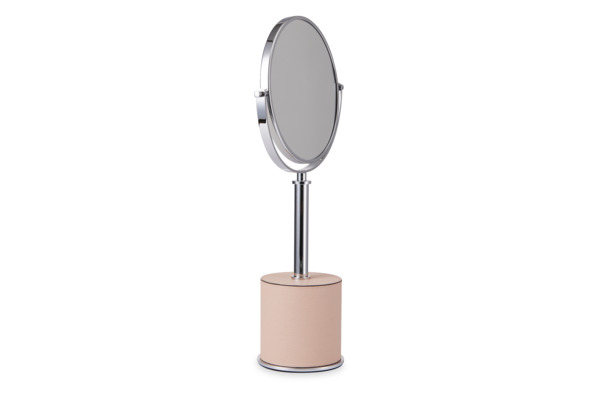 Зеркало для макияжа GioBagnara Позитано 21,5х11 см, h44 см, светло-розовое