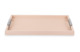 Поднос прямоугольный с ручками GioBagnara Виктор 44х54 см, светло-розовый