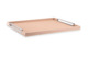 Поднос прямоугольный с ручками GioBagnara Виктор 53х63 см, светло-розовый