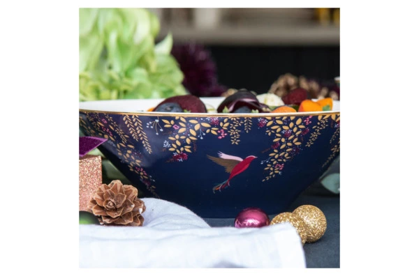 Салатник Portmeirion Сара Миллер Челси 20 см, фарфор, синий, п/к