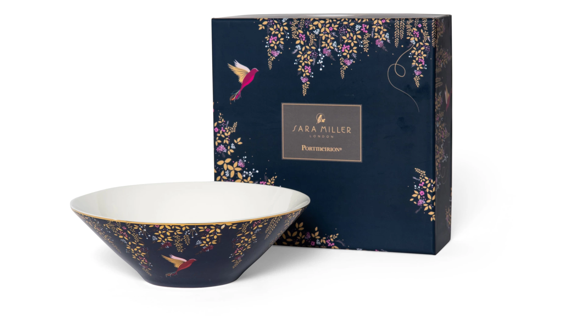 Салатник Portmeirion Сара Миллер Челси 20 см, фарфор, синий, п/к