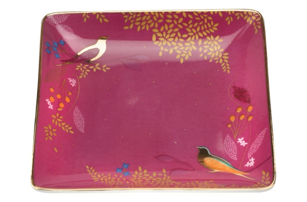 Набор мелочниц квадратных Portmeirion Сара Миллер Челси 11 см, фарфор, 3 шт, 3 цвета, п/к