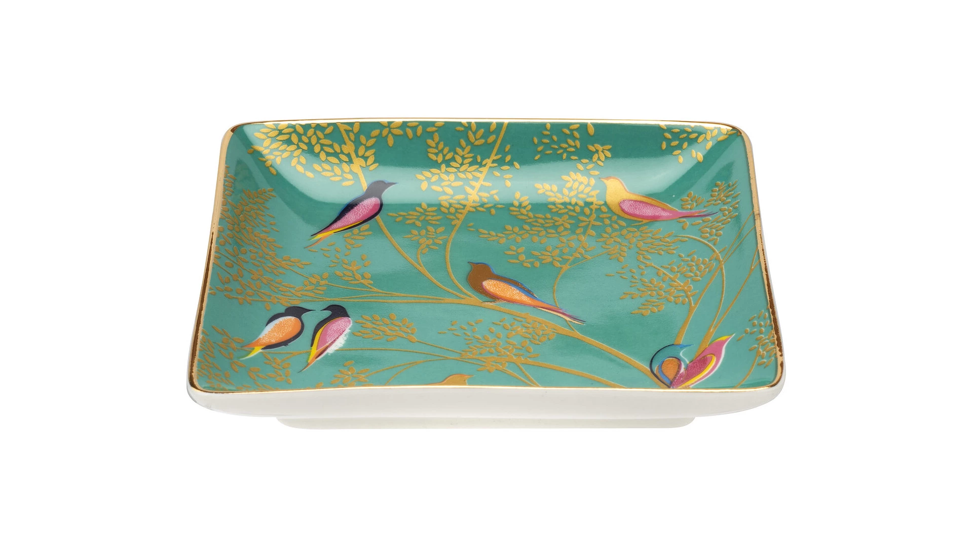 Набор мелочниц квадратных Portmeirion Сара Миллер Челси 11 см, фарфор, 3 шт, 3 цвета, п/к